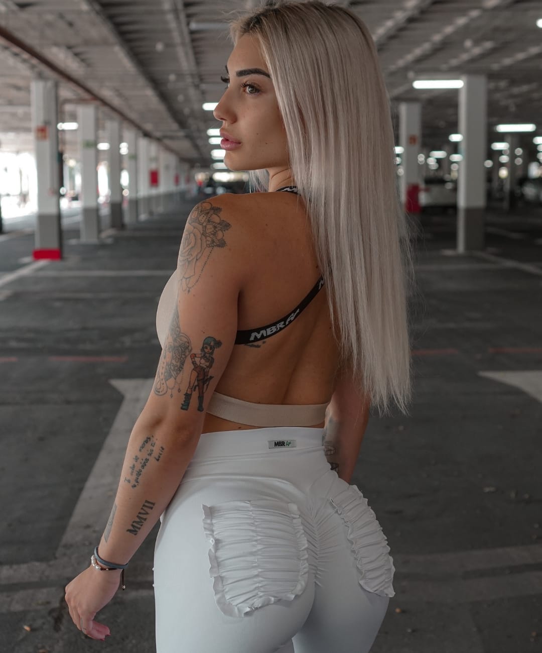 LEGGINS FRUFRU - WEISS