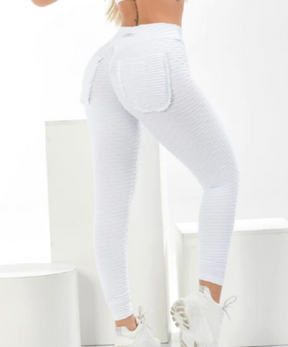 Leggings FruFru Ribbed - White