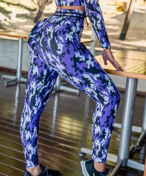 LEGGINS MILITÄR - VIOLET